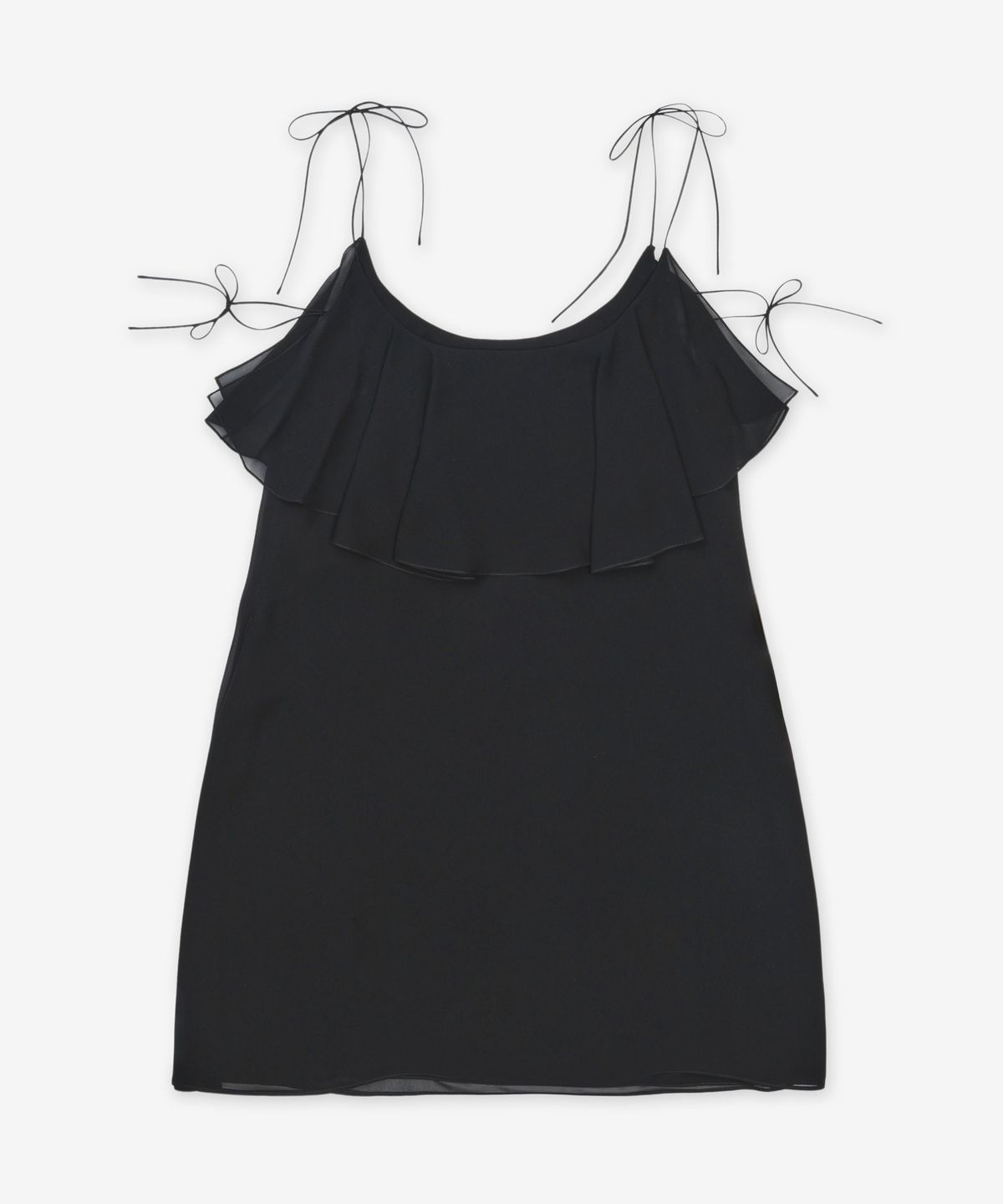 생로랑(SAINT LAURENT) 슬리브리스 원피스 - 블랙 / 820529Y3H361000