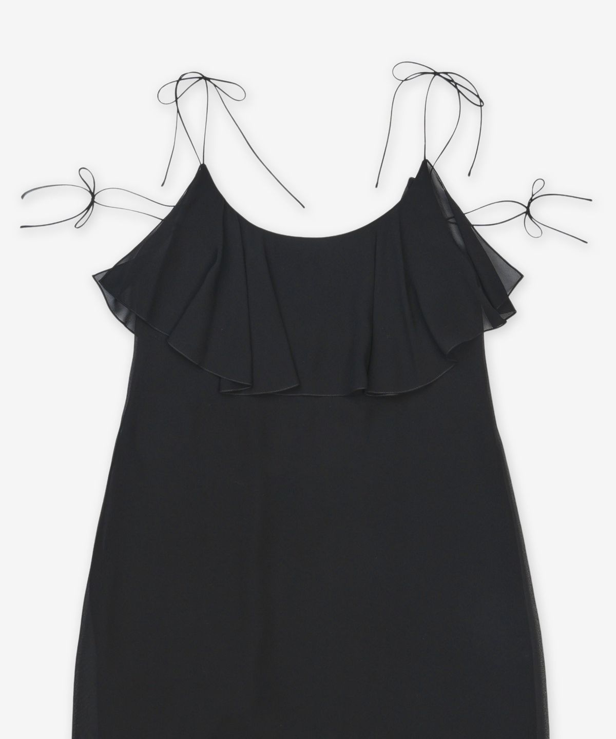 생로랑(SAINT LAURENT) 슬리브리스 원피스 - 블랙 / 820529Y3H361000