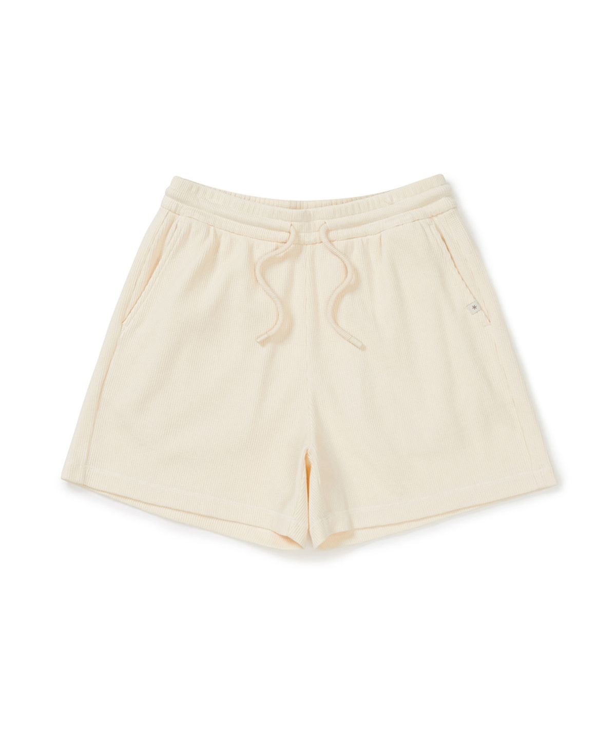 스노우피크 어패럴(SNOWPEAK APPAREL) 와플 여성 반바지 (S25MWFKH37) Pastel Yellow