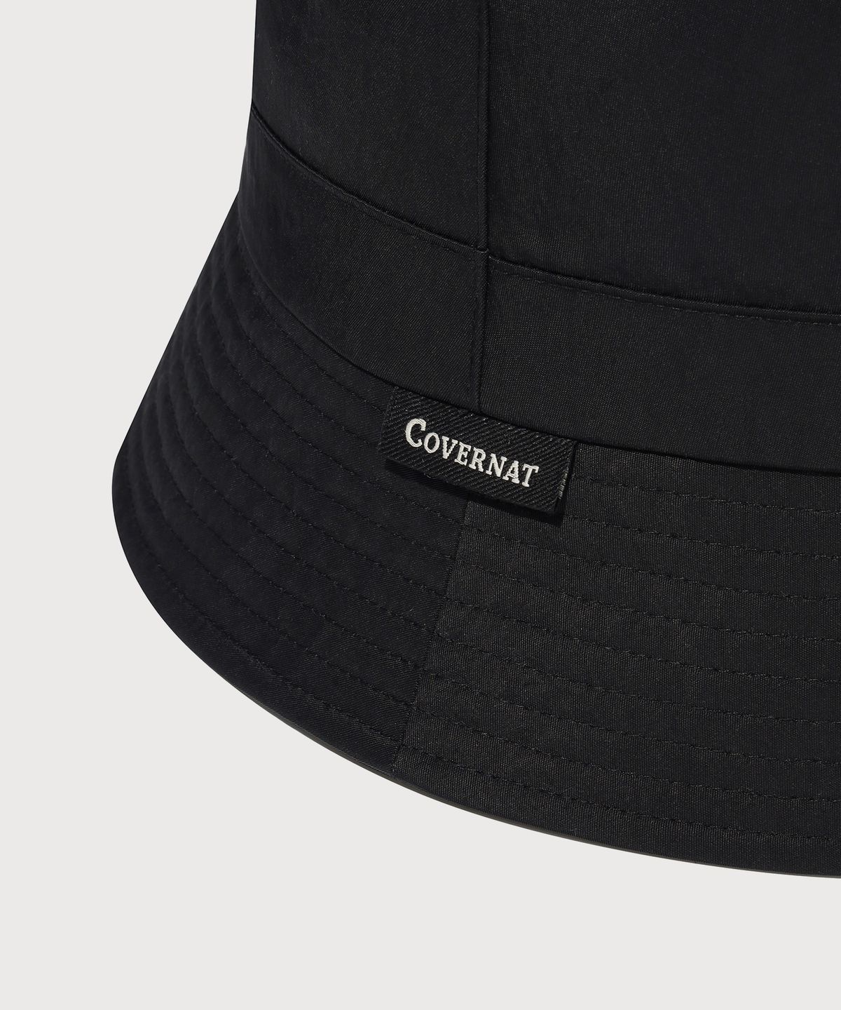 커버낫(COVERNAT) 베이직 나일론 버킷햇 Black