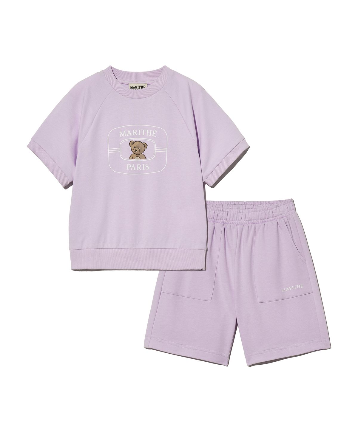 마리떼 키즈(MARITHÉ KIDS) KIDS HALF SWEAT SET-UP lavender