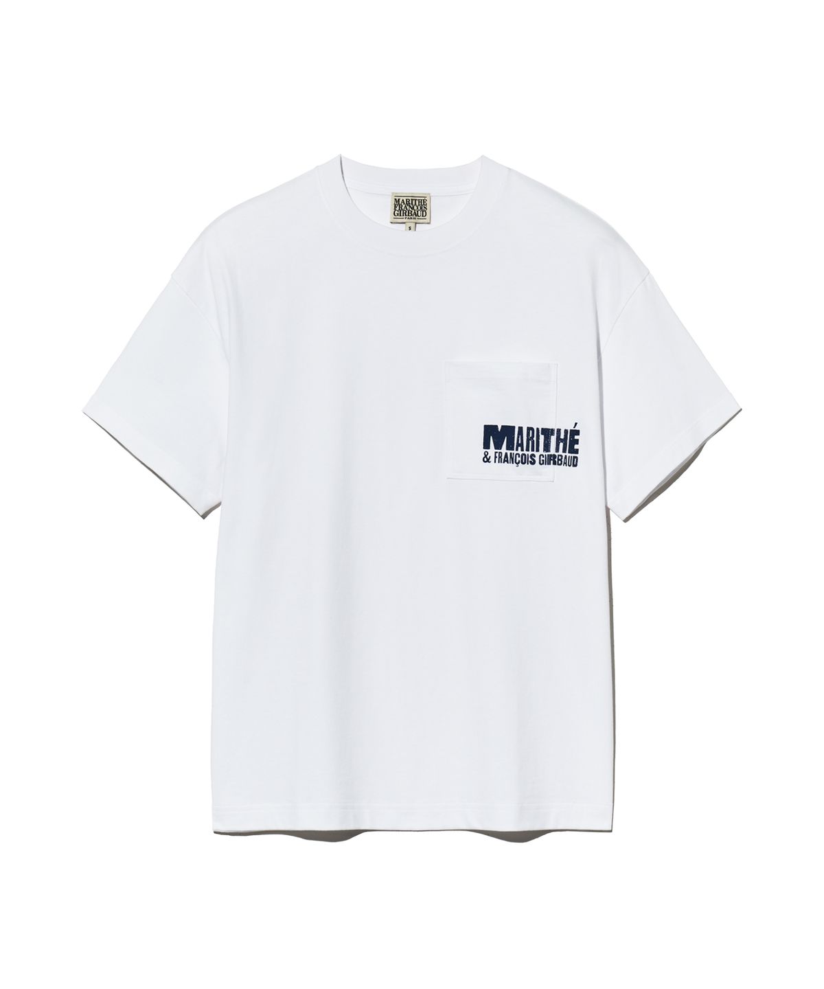 마리떼 프랑소와 저버(MARITHÉ + FRANҪOIS GIRBAUD) POCKET LOGO TEE white