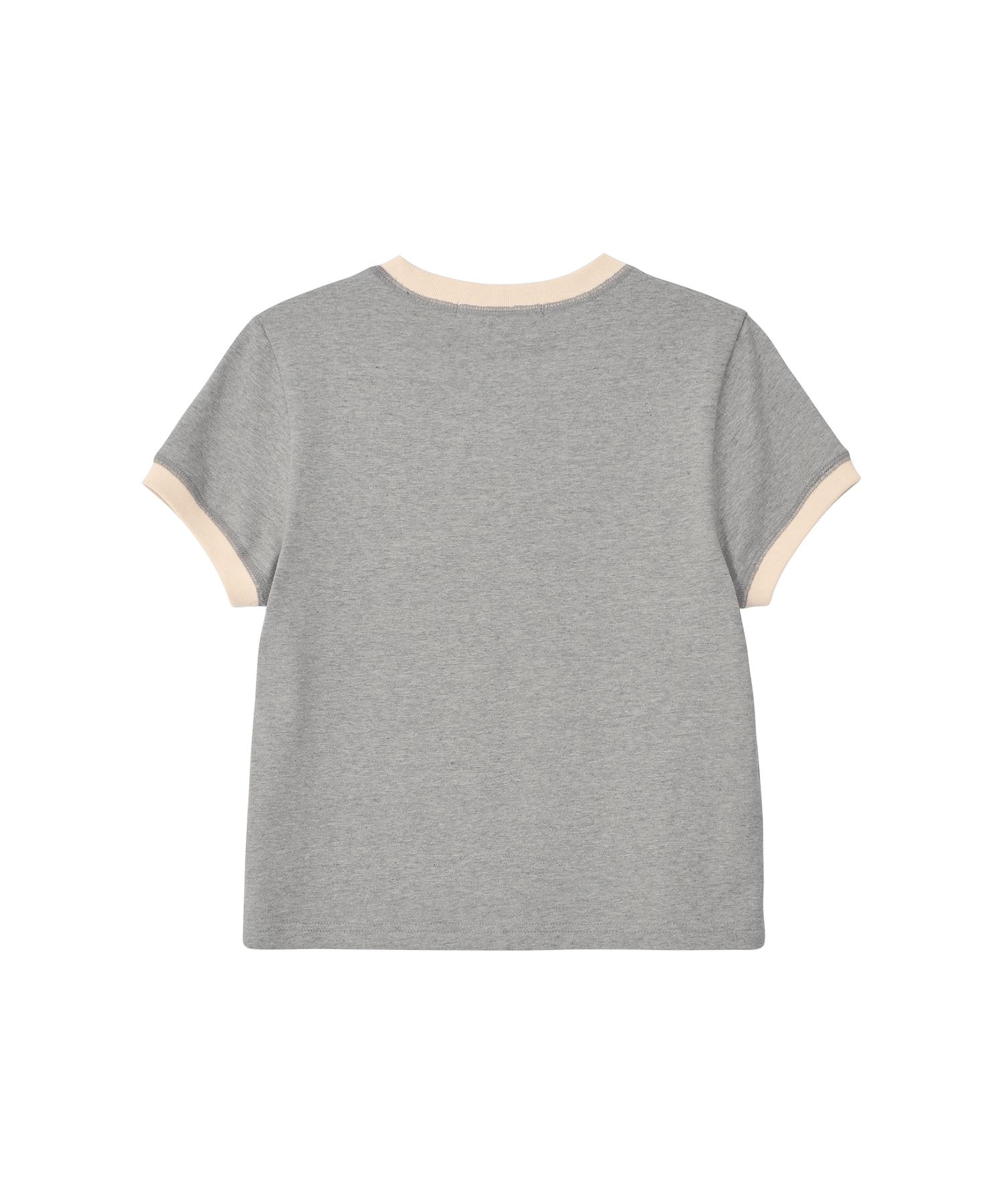 ★ BITTER CELLS★ Heidi Check Ringer Tigrey B254TS02GY MUSINSA | BITTERCELLS Heidi Check Ringer Tee-Grey
