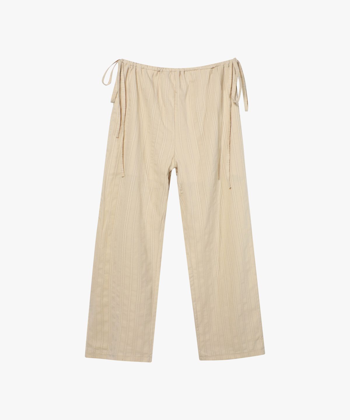 로시로우(LOSSYROW) Rope-Wide Cotton Pants Beige