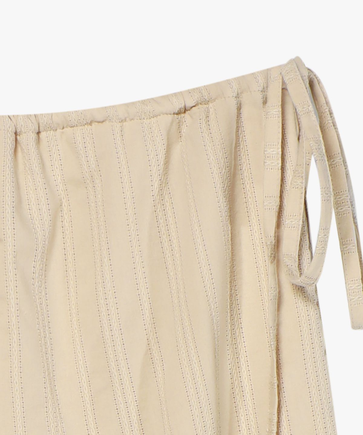 로시로우(LOSSYROW) Rope-Wide Cotton Pants Beige