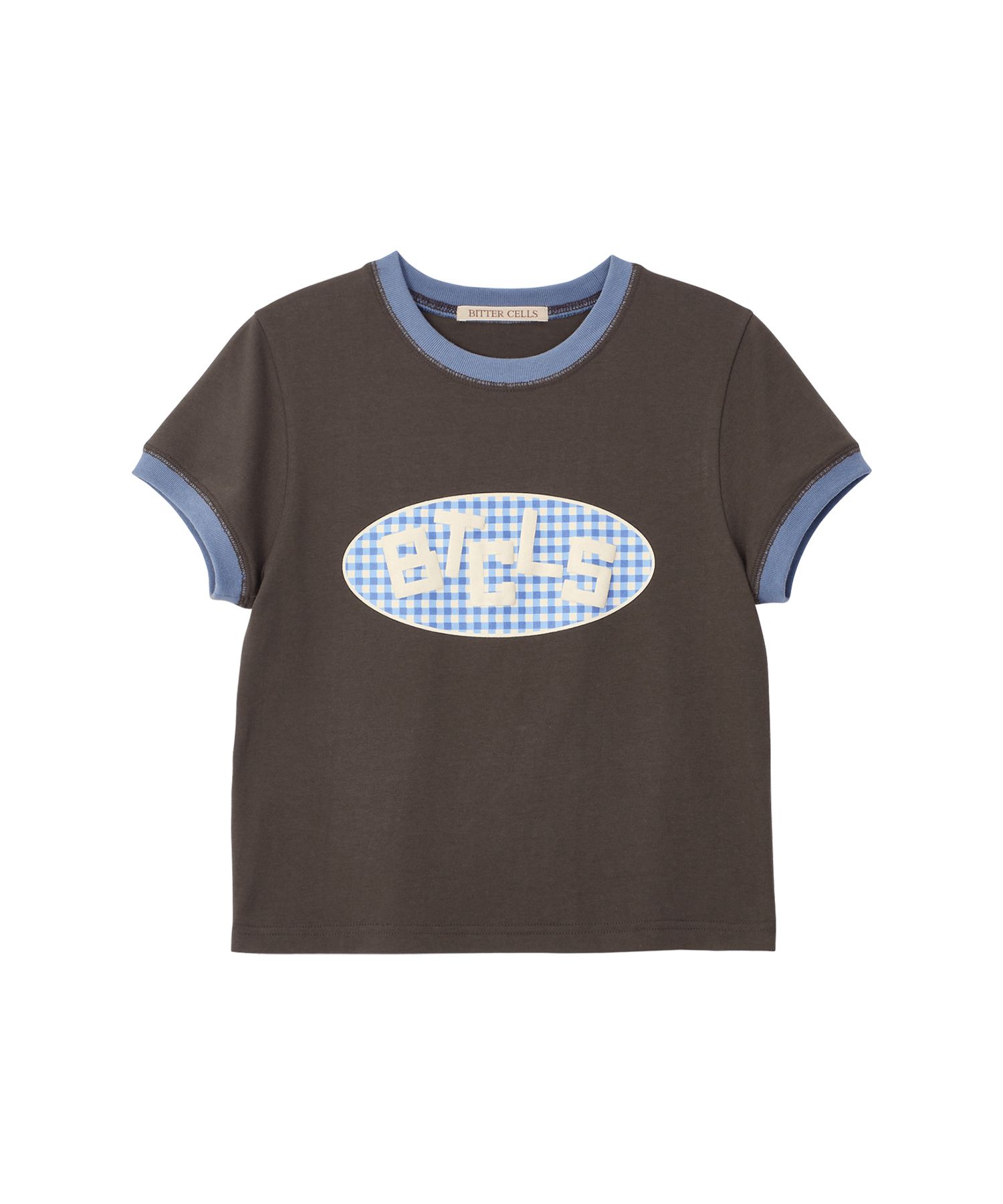 【BITTERCELLS】 Heidi Check Ringer Tee-Brown MUSINSA | BITTERCELLS Heidi Check Ringer Tee-Brown
