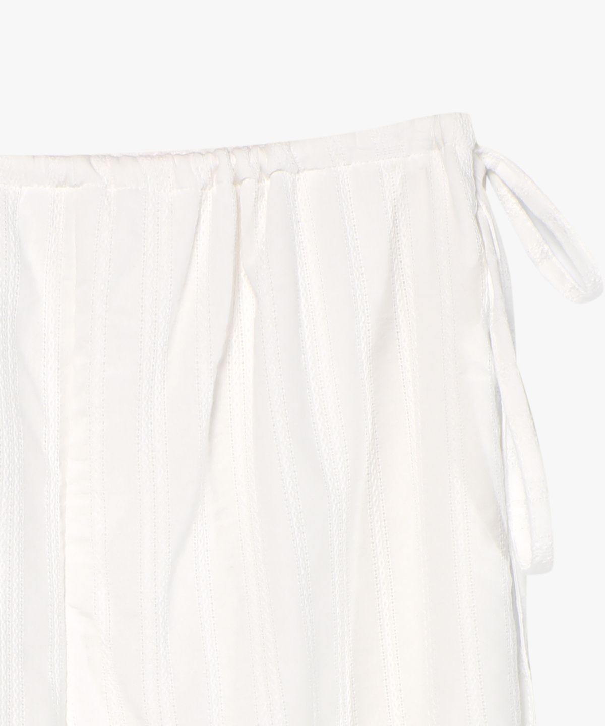 로시로우(LOSSYROW) Rope-Wide Cotton Pants White
