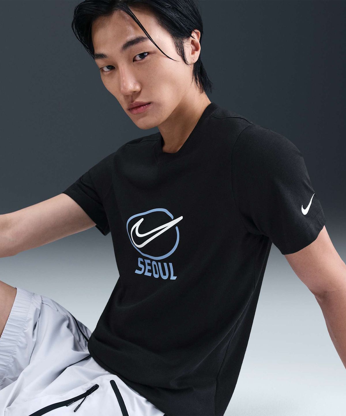 나이키(NIKE) 스포츠웨어 티셔츠 M - 블랙 / IB8034-010