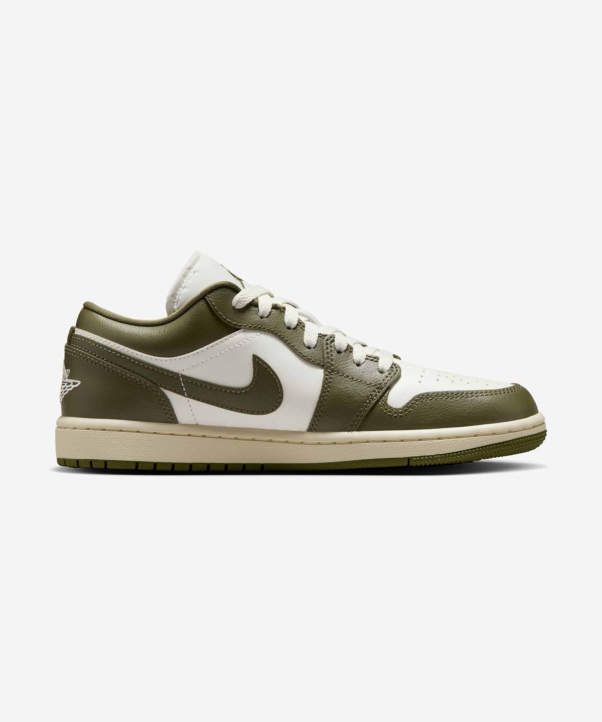 나이키(NIKE) 에어 조던 1 로우 W - 세일:코코넛 밀크:미디엄 올리브 / DC0774-122