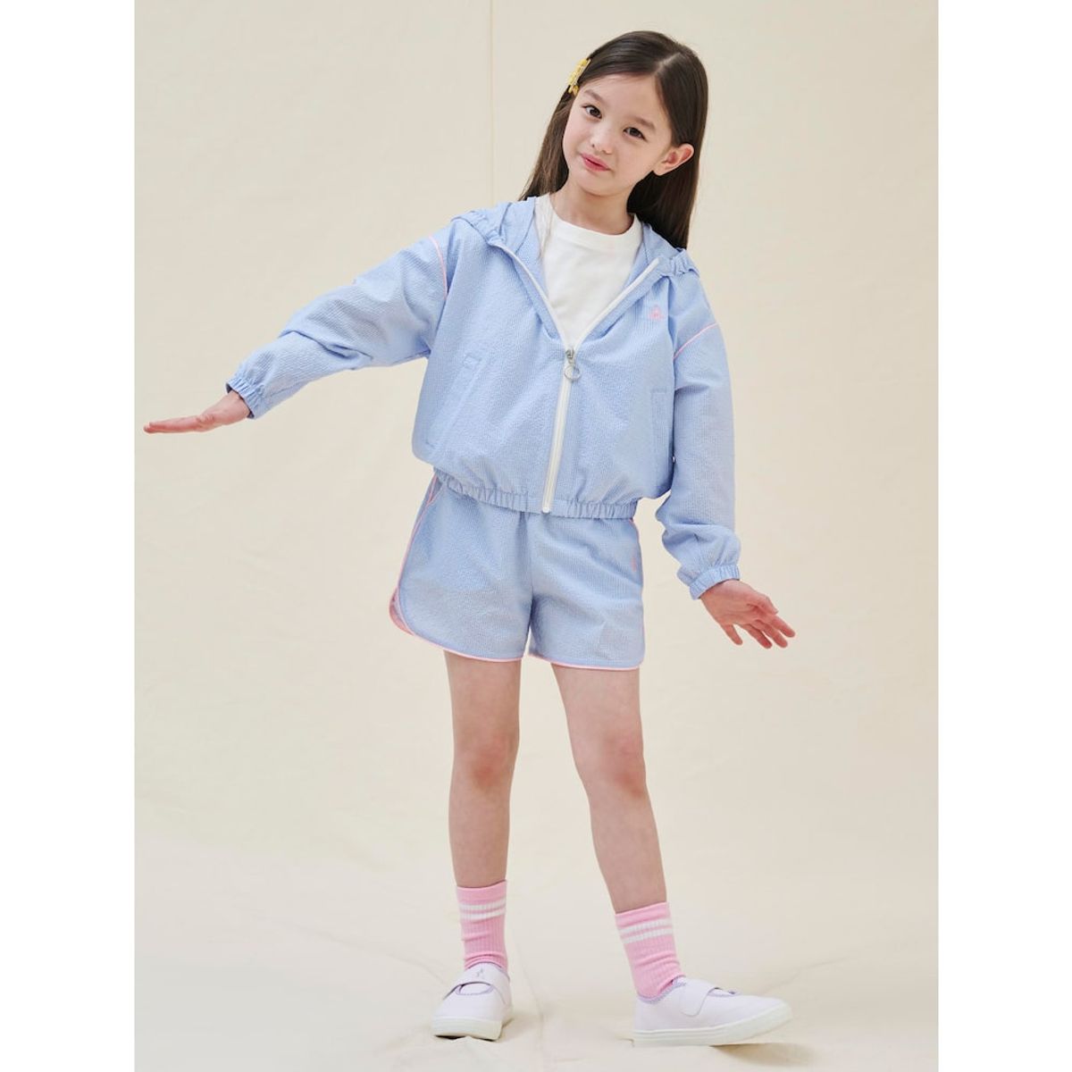 빈폴 키즈(BEANPOLE KIDS) 여아 서커 아우터  스카이 블루 (BI5339G04Q)