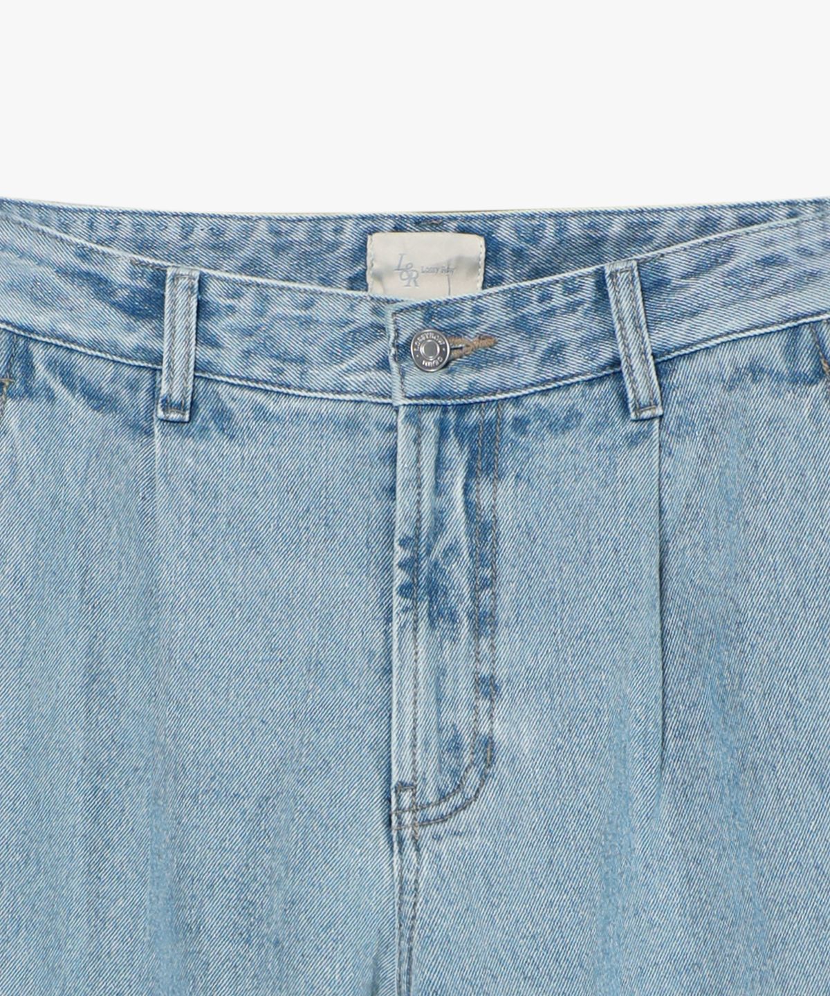 로시로우(LOSSYROW) Carpenter Wide Denim Pants Light blue