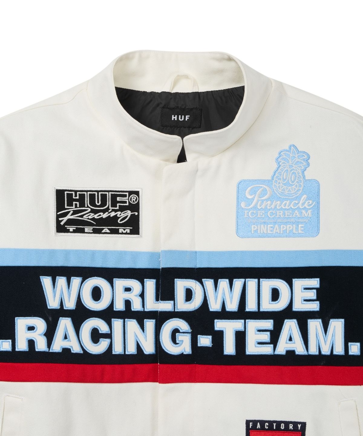 허프(HUF) HUF X REDDY RACING JACKET [WHITE]