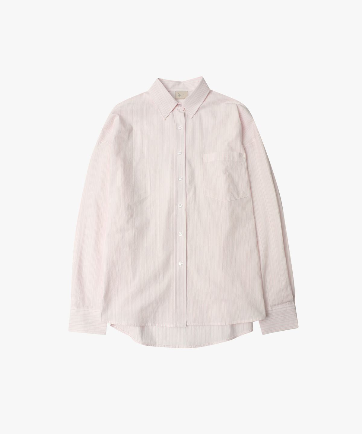 로시로우(LOSSYROW) Loose Pin-Stripe Shirt Pink Stripe