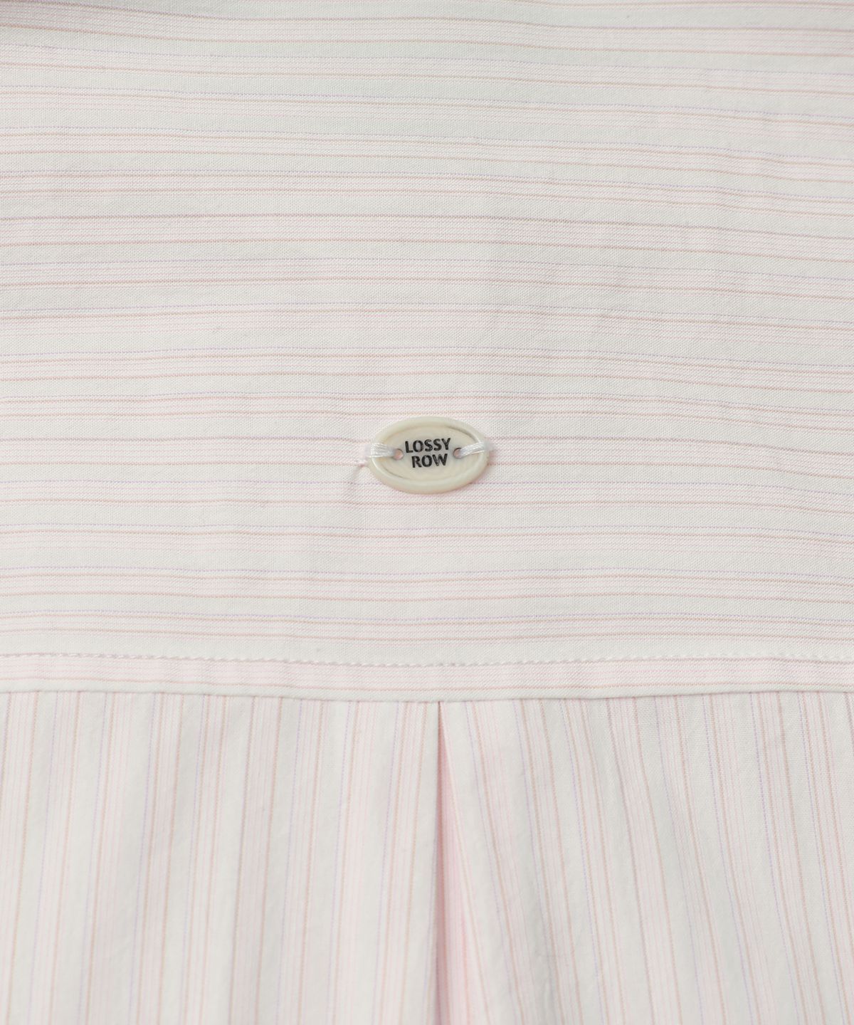 로시로우(LOSSYROW) Loose Pin-Stripe Shirt Pink Stripe