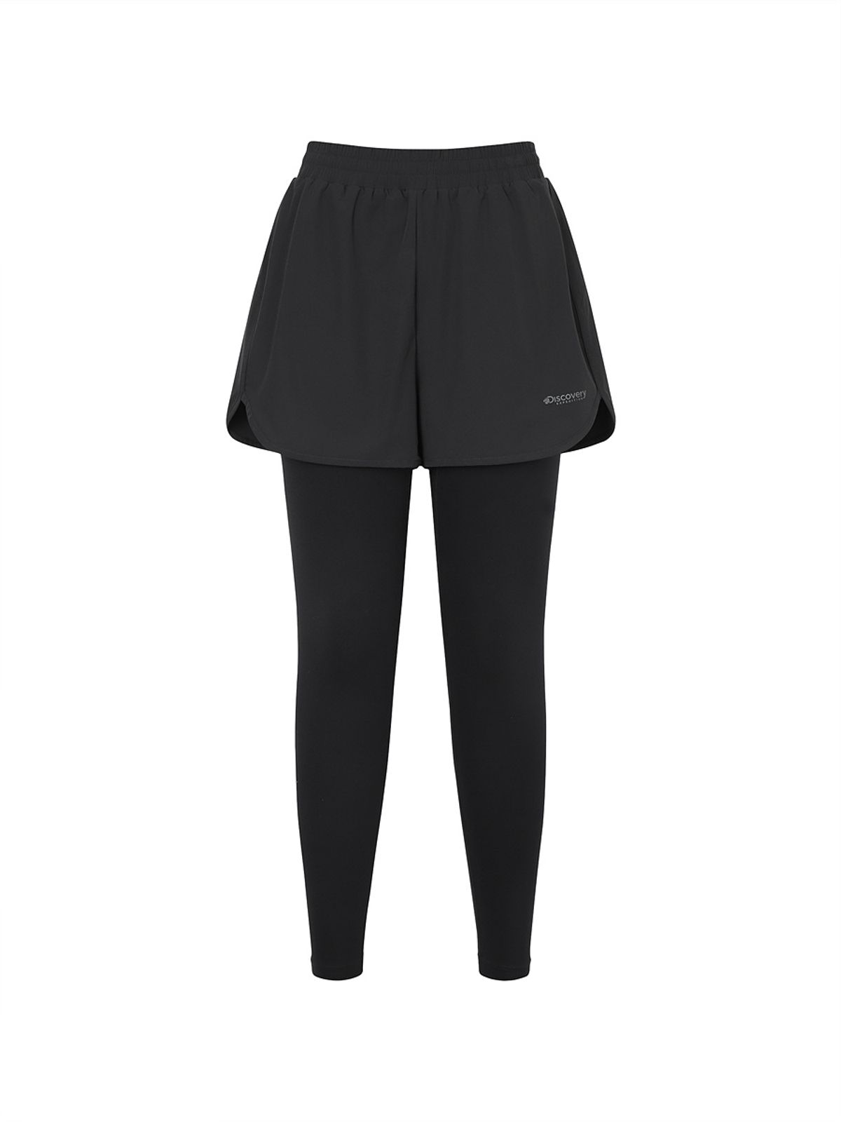 디스커버리 익스페디션(DISCOVERY EXPEDITION) 여성 2 IN 1 레깅스 (BLACK)