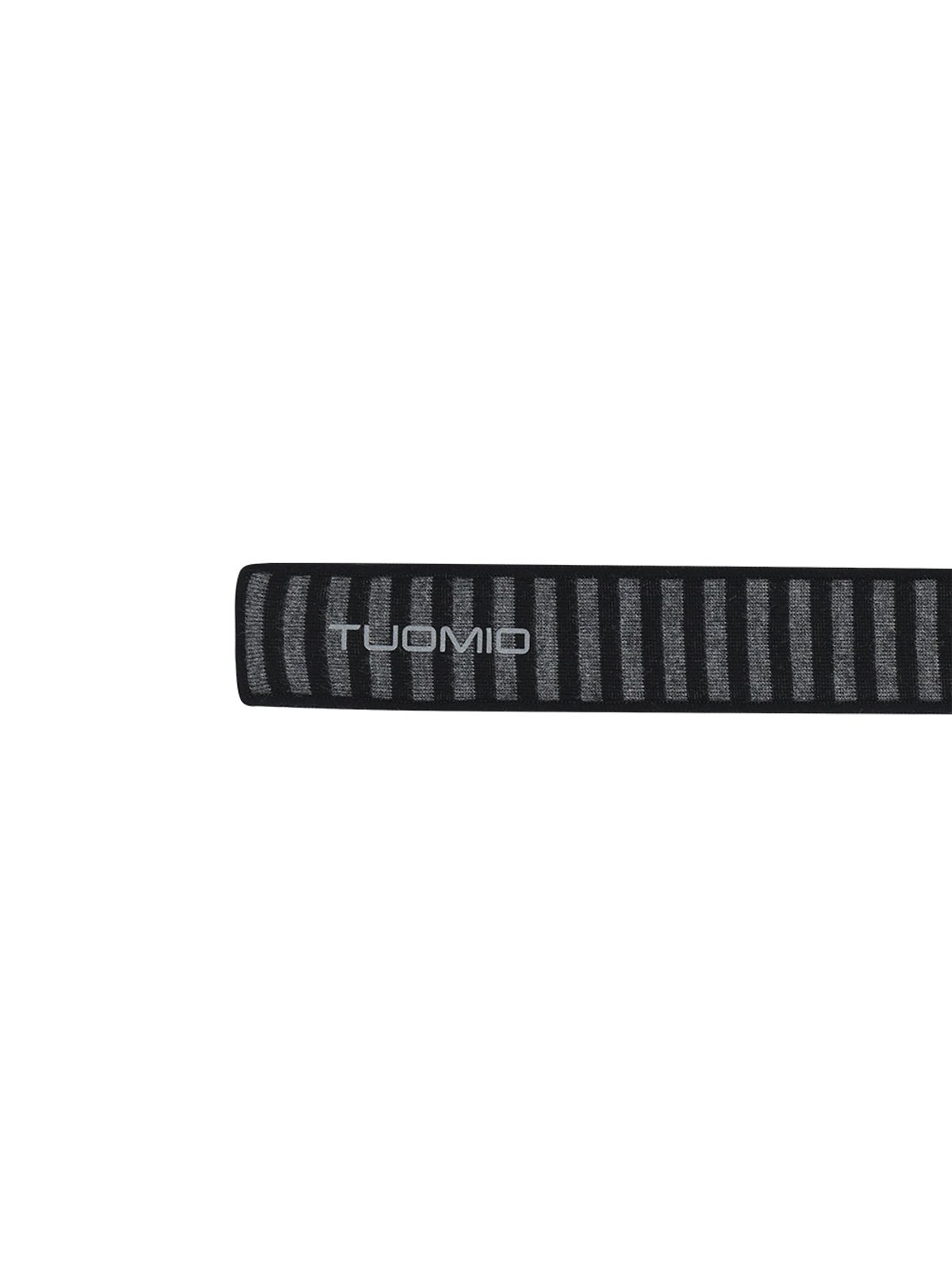 뚜오미오(TUOMIO) STRIPE JERSEY TIE [CHARCOAL]