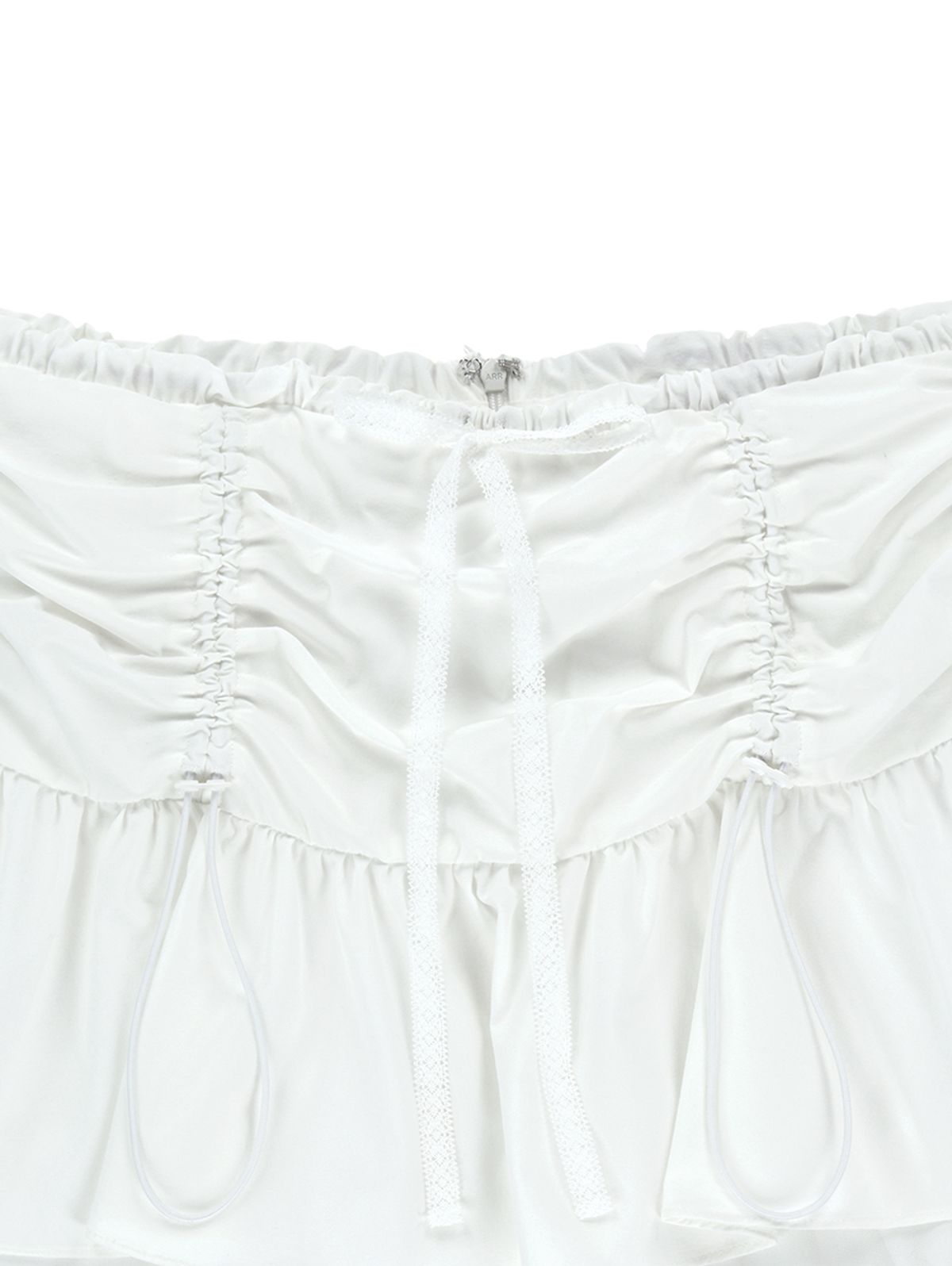 뚜오미오(TUOMIO) LAYERED BLOOMER SHORTS [WHITE]