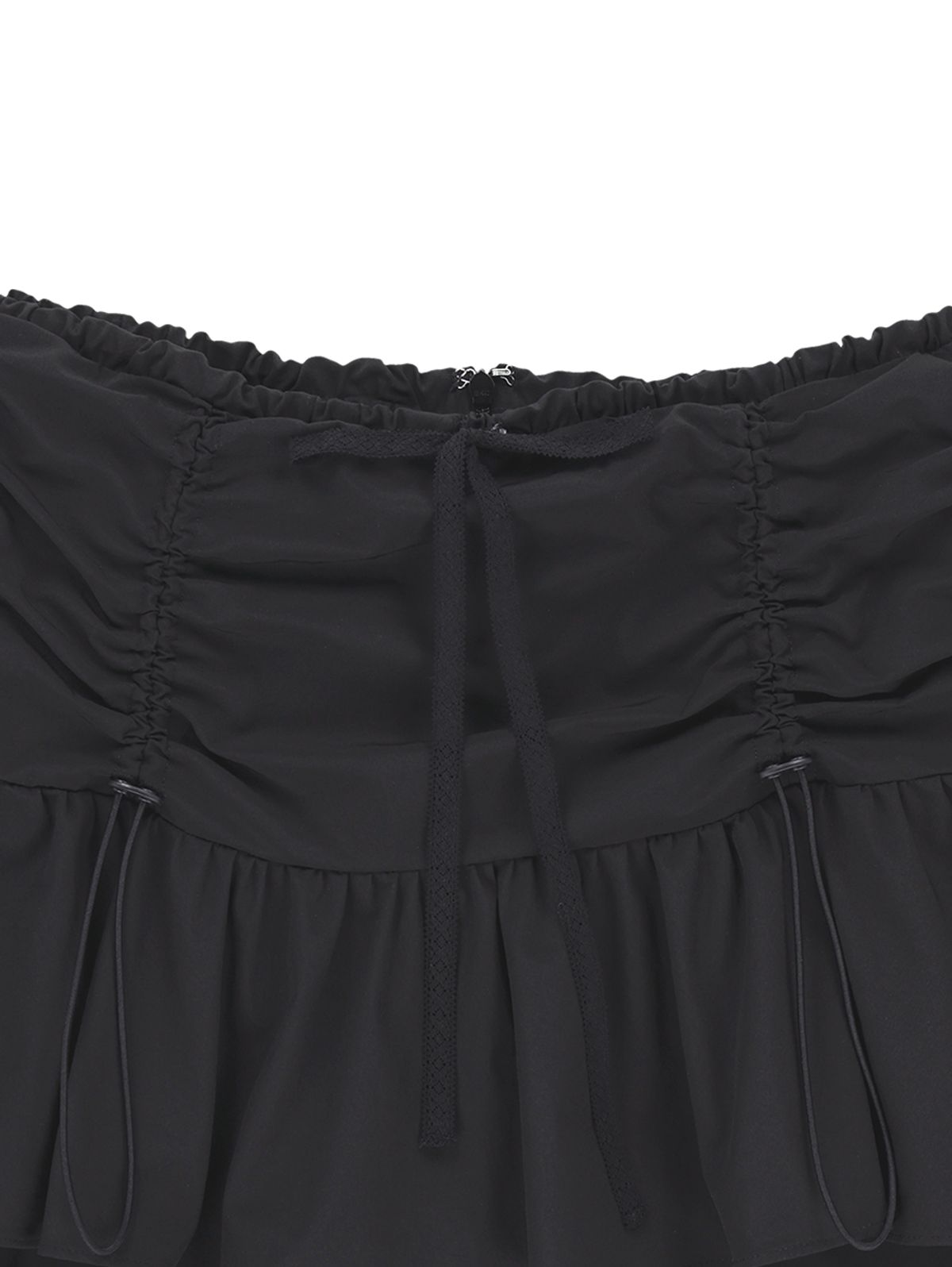 뚜오미오(TUOMIO) LAYERED BLOOMER SHORTS [BLACK]