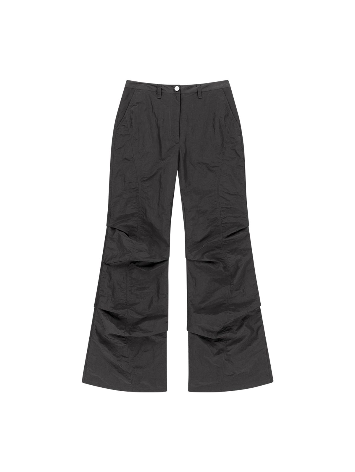 뚜오미오(TUOMIO) TUCKED BOOTSCUT PANTS [CHARCOAL]