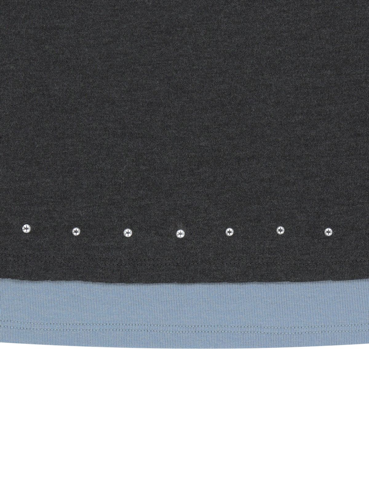 뚜오미오(TUOMIO) TWO TONE CARDI SET  [CHARCOAL]
