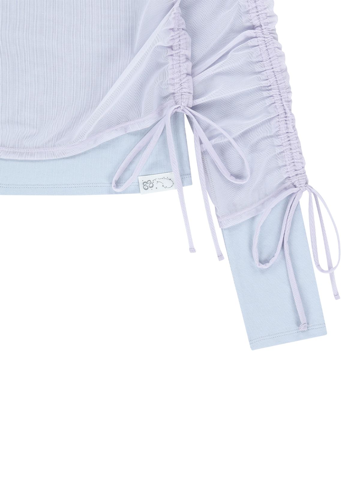 뚜오미오(TUOMIO) MESH LAYERED LONG SLEEVES [BABY BLUE]