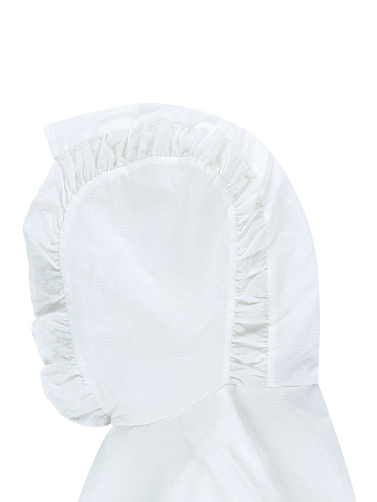 뚜오미오(TUOMIO) FRILL LAYERED HOOD JACKET [WHITE]