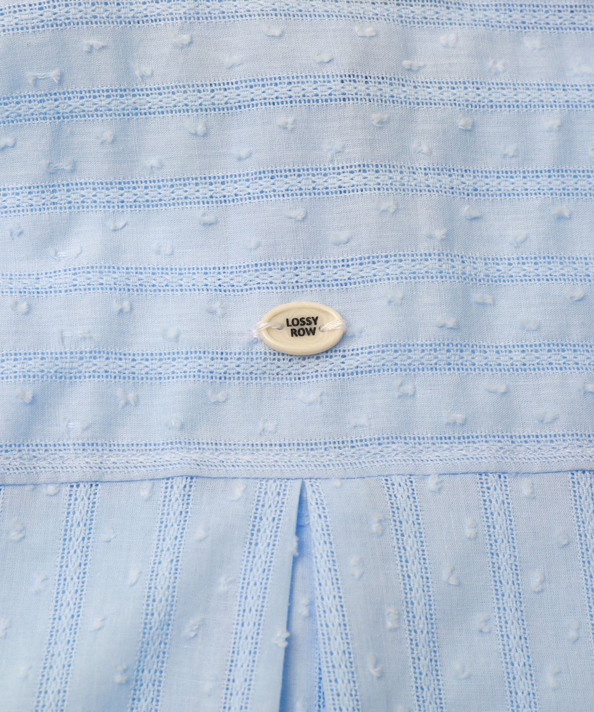 로시로우(LOSSYROW) Jasmine Cotton Wide Shirt Blue