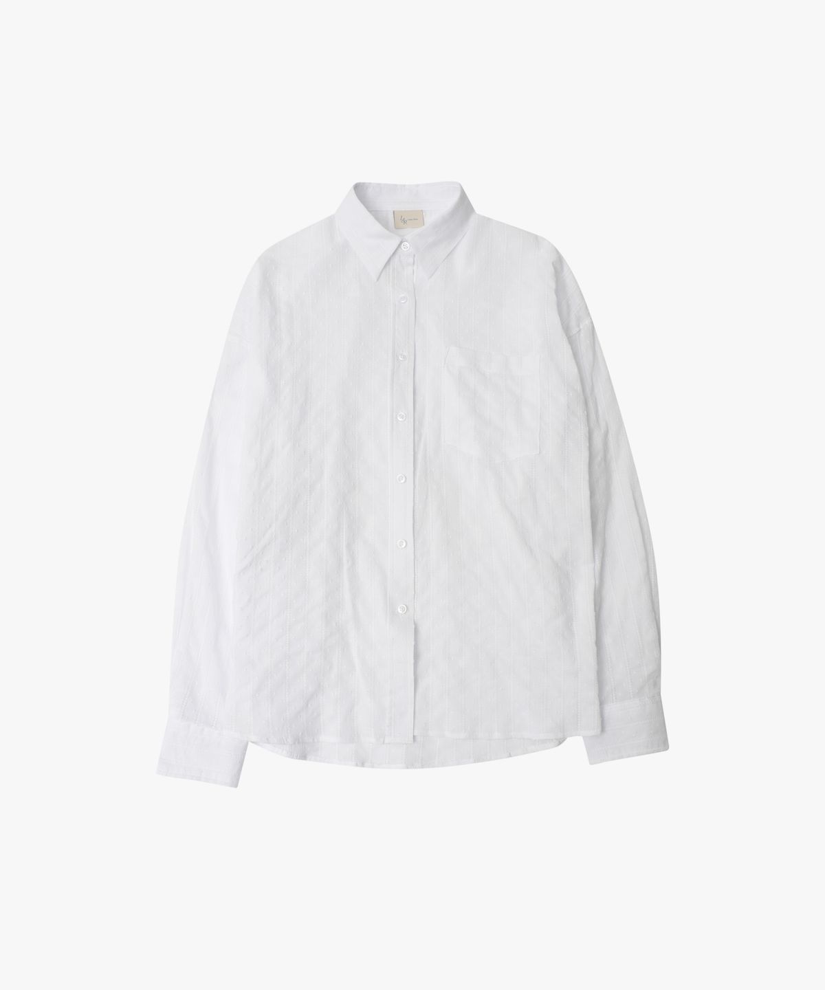 로시로우(LOSSYROW) Jasmine Cotton Wide Shirt White