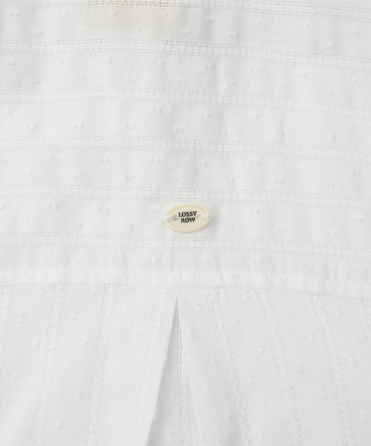 로시로우(LOSSYROW) Jasmine Cotton Wide Shirt White