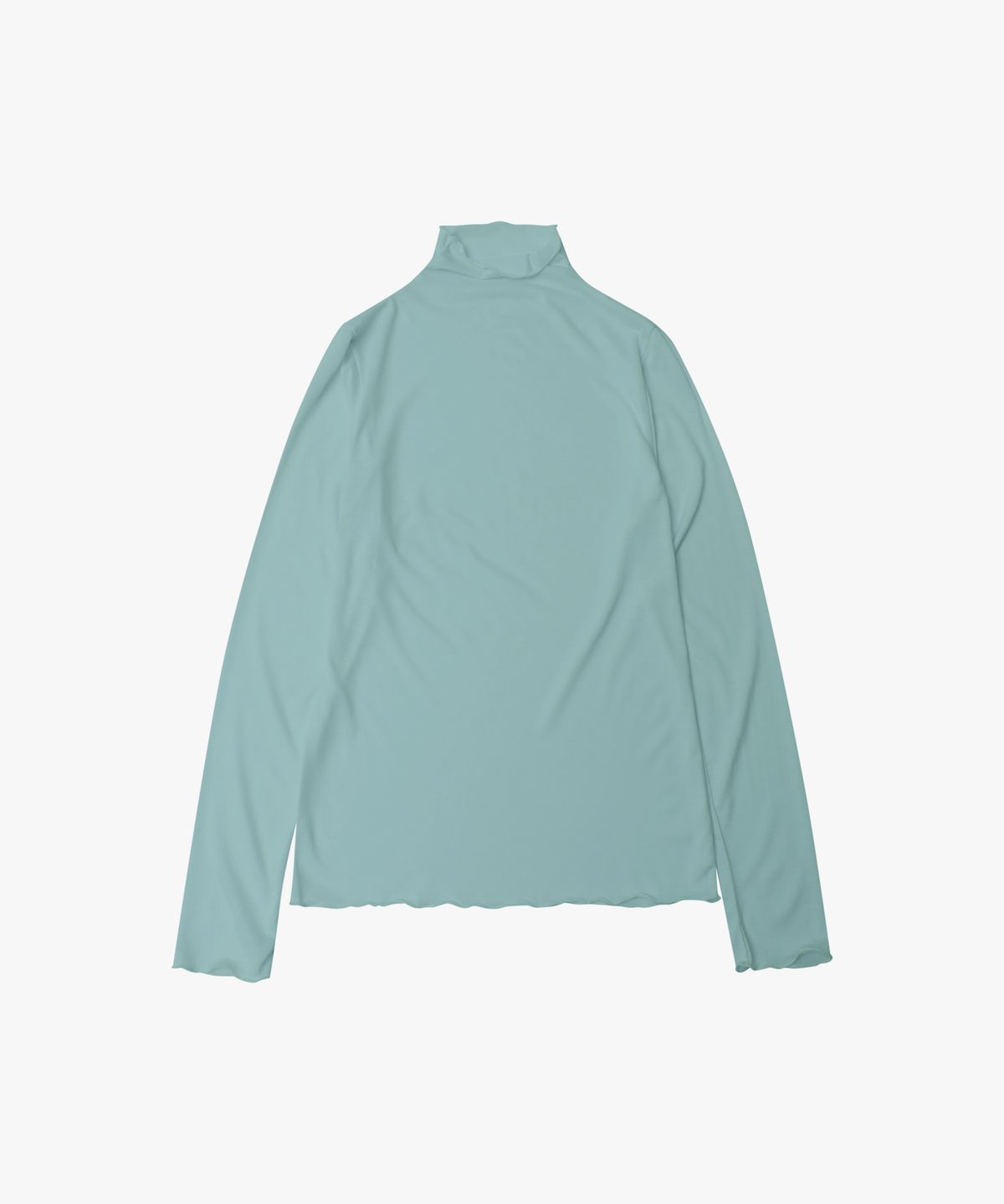 로시로우(LOSSYROW) Layered Frill Long-sleeves   Emerald blue