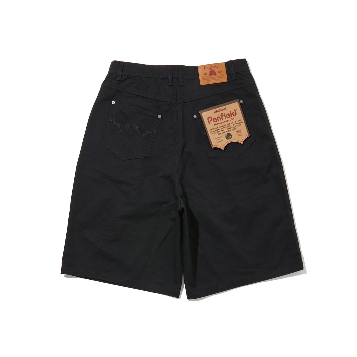 펜필드(PENFIELD) 페이디드 코튼 버뮤다 팬츠 블랙_FR2WP41U