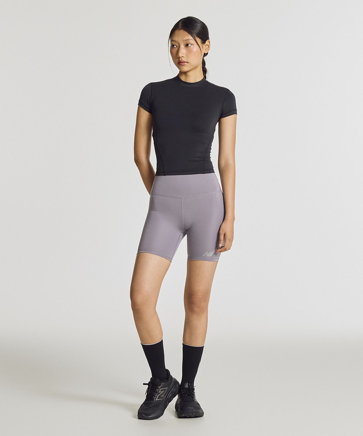 뉴발란스(NEW BALANCE) NBNEG3V812 / WOMEN 디파인 반팔티 (BLACK)