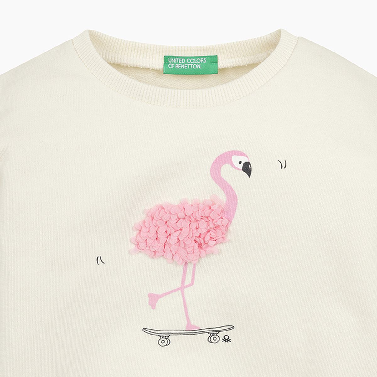 베네통키즈(BENETTONKIDS) 러블리 자수 맨투맨_3J68G10J0IV