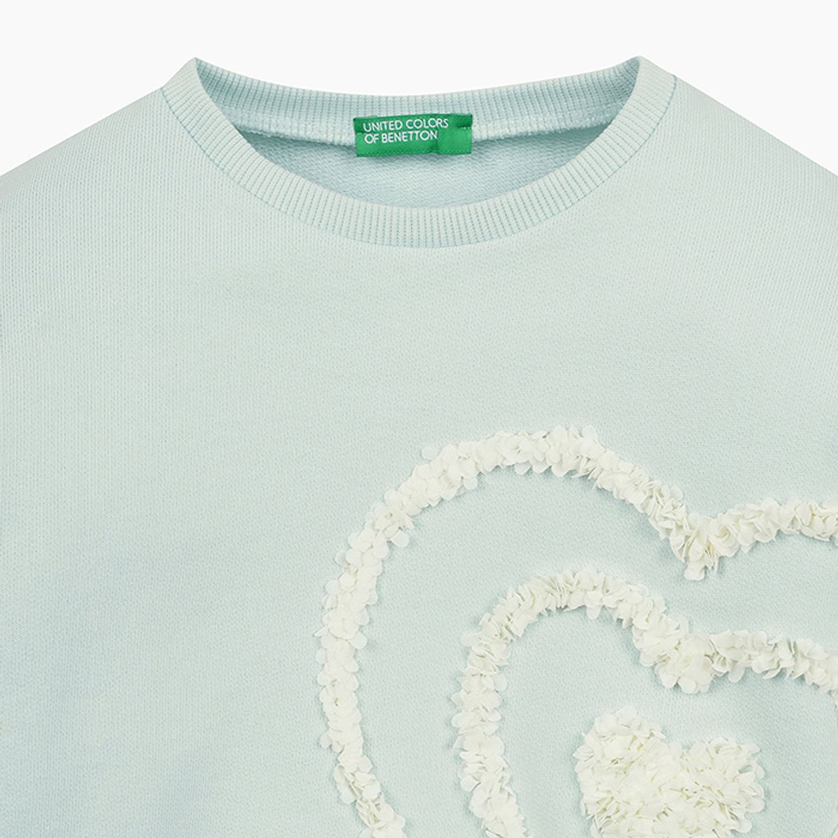 베네통키즈(BENETTONKIDS) 러블리 자수 맨투맨_3J68G10J0LB