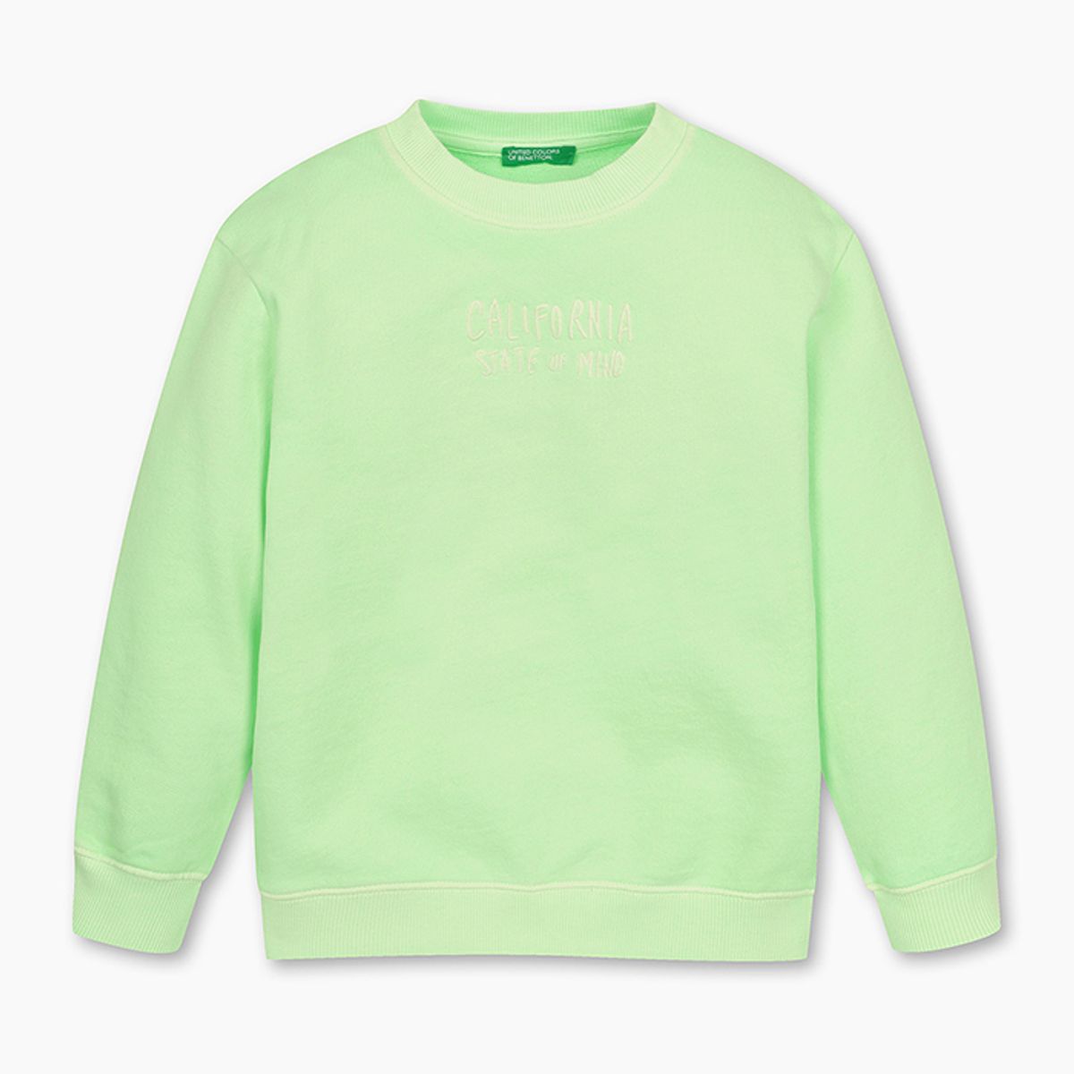 베네통키즈(BENETTONKIDS) 키즈 피그먼트 맨투맨_3WITG10J4GN