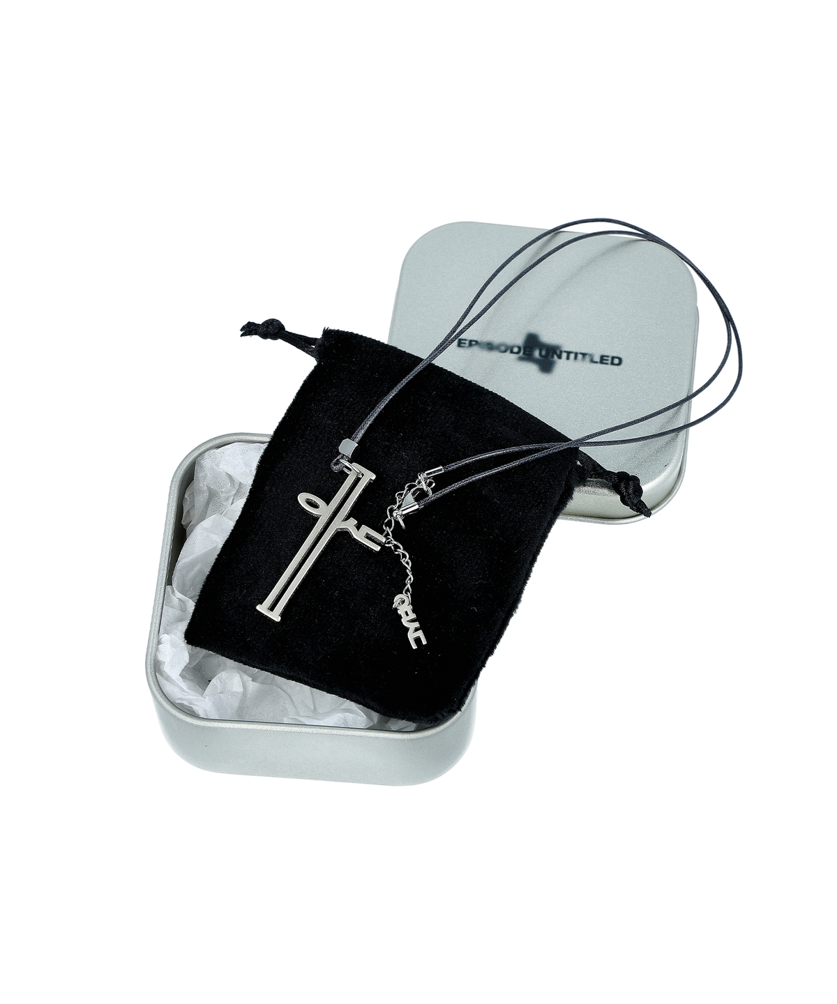 에피소드 언타이틀(EPISODE UNTITLED) Signature Logo Leather Necklace