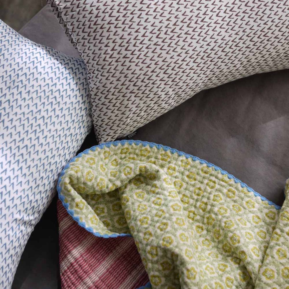 봄봄패브릭스(BOMBOM FABRICS) stripe pillow case [Tencel] 3size, 2color
