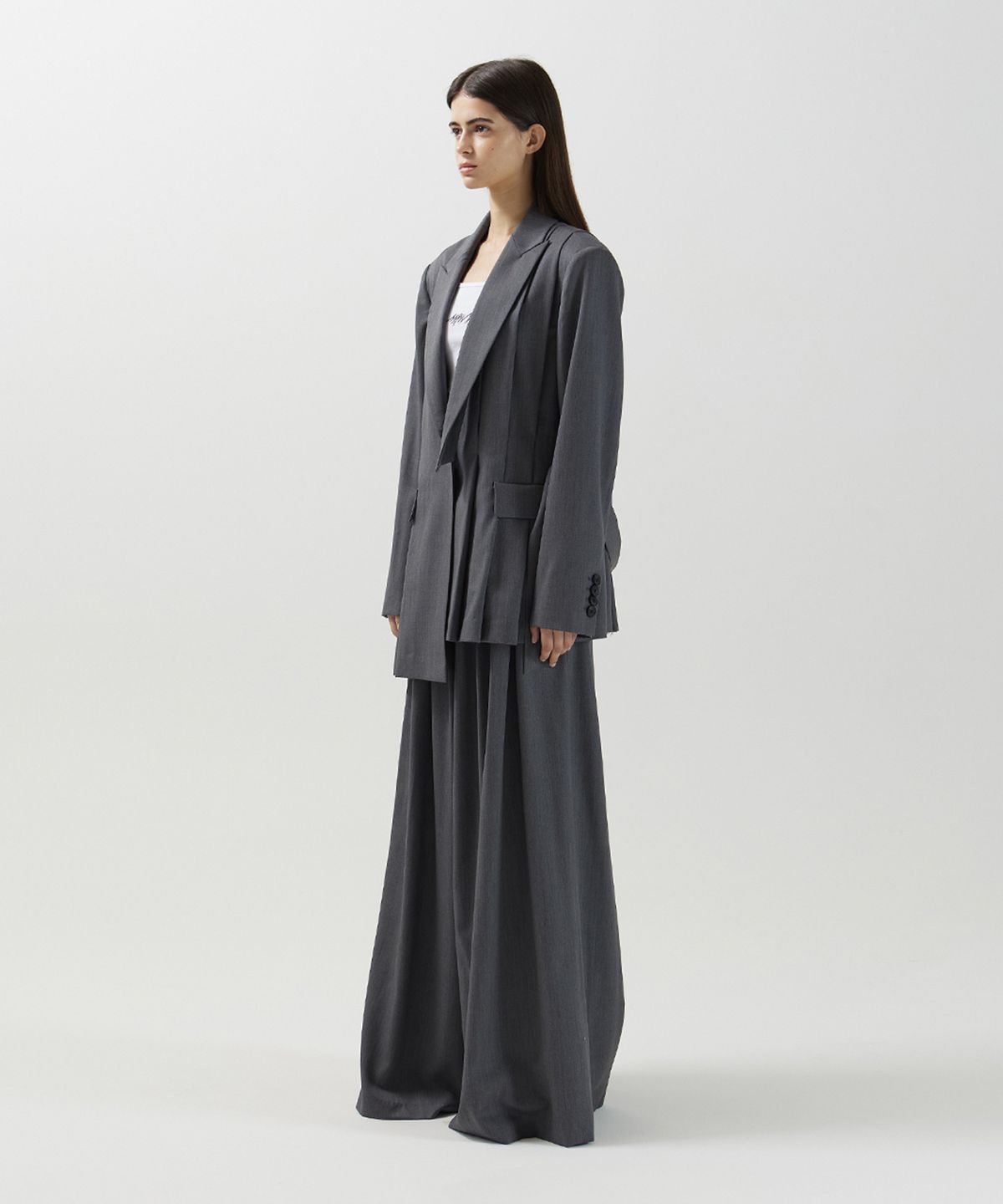 므아므(MMAM) Unbalance tuck jacket