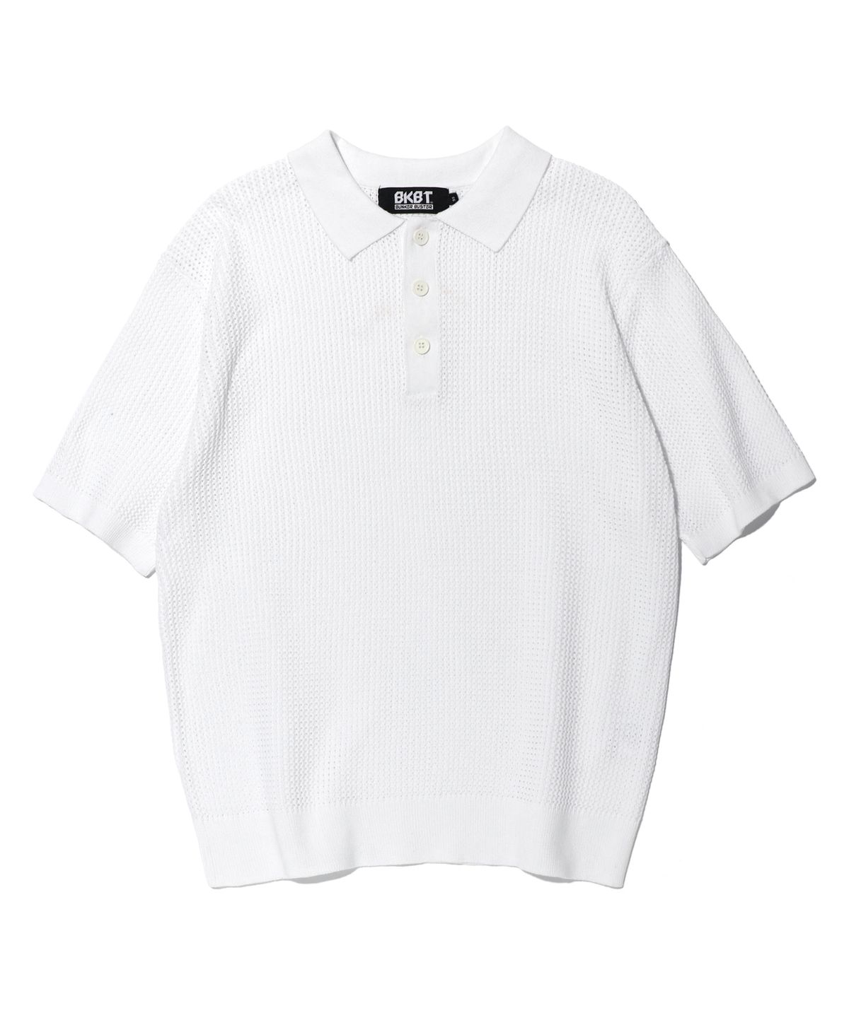 벙커버스터(BUNKERBUSTER) 반팔 카라 니트 OFF WHITE (MP2SU207-001)