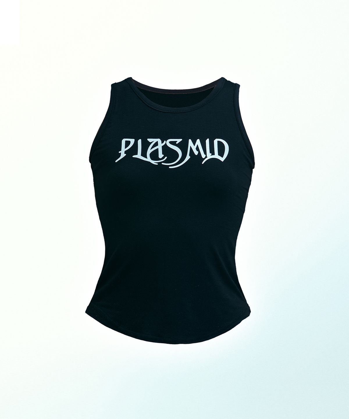 플라스미드(PLAS+MID) 라인 로고 베이직 탱크 (블랙)