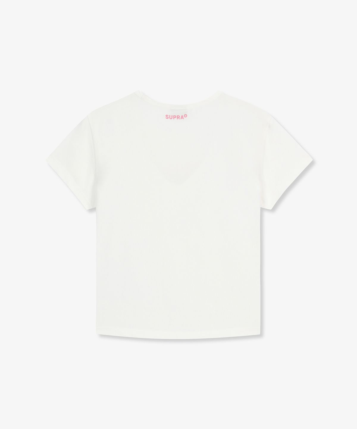 수프라(SUPRA) 여성 크라운 로고 포인트 크롭 티셔츠(WHITE)