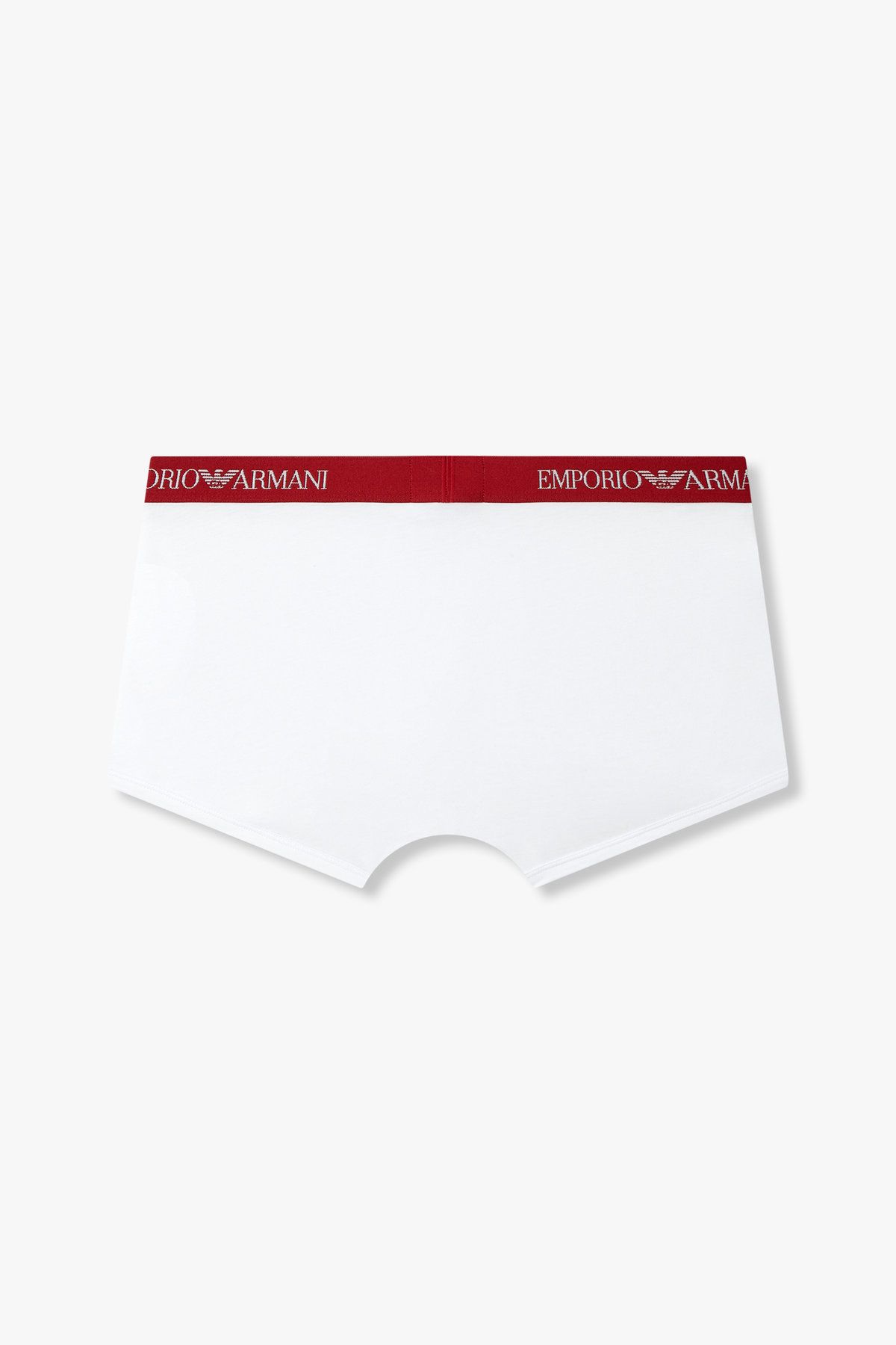 엠포리오 아르마니 언더웨어(EMPORIO ARMANI UNDERWEAR) 남성 로고 밴딩 솔리드 코튼 드로즈 _화이트_0815112321