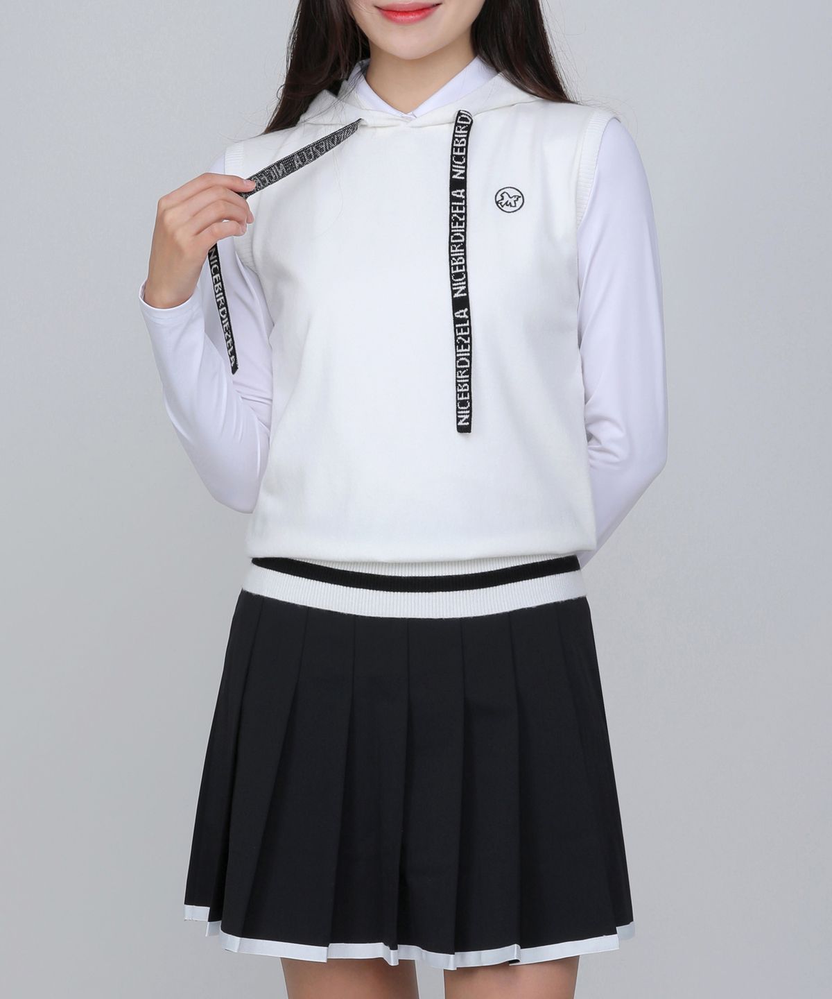 투엘라(2ELA) 후디버디 여성 후드 니트 조끼(W6SV05) 3 Colors