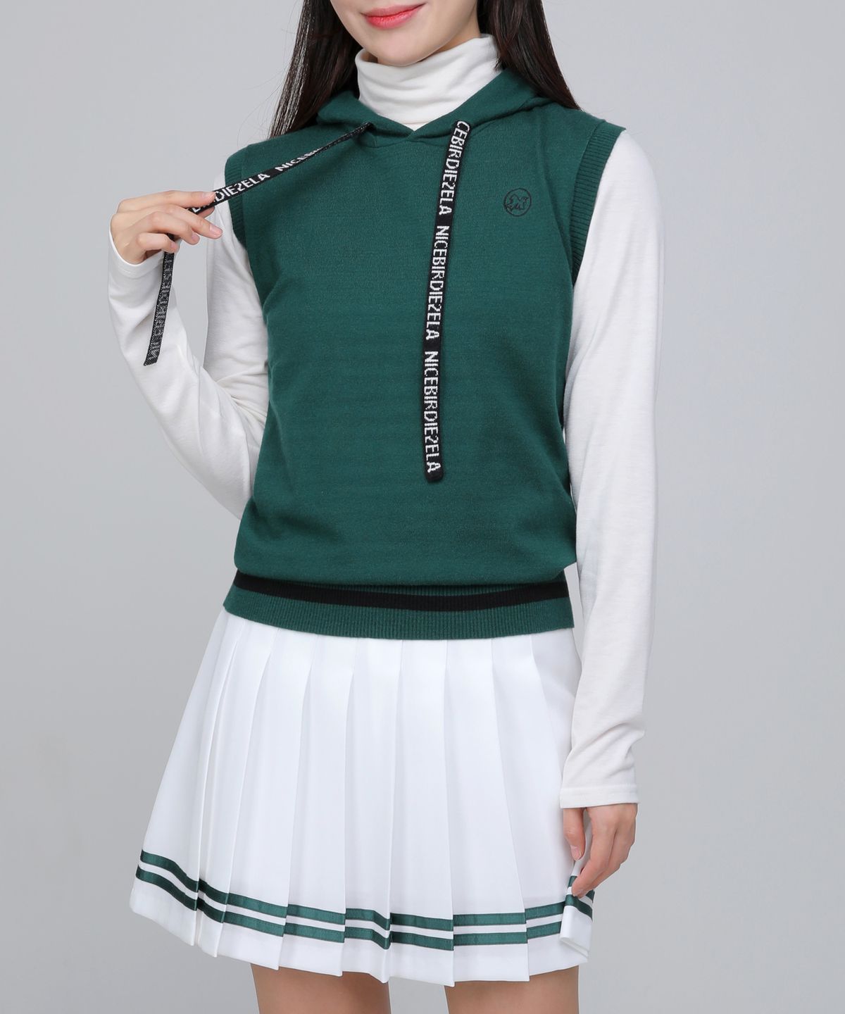 투엘라(2ELA) 후디버디 여성 후드 니트 조끼(W6SV05) 3 Colors
