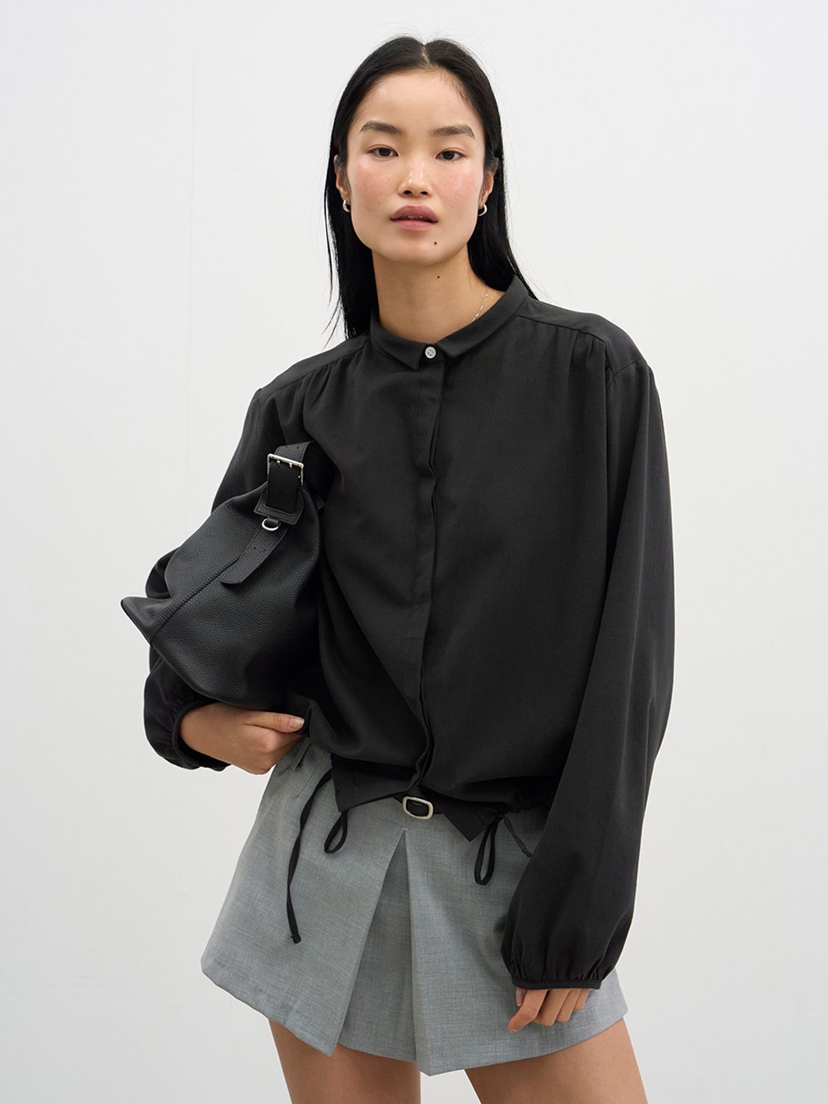 위메농(OUI MAIS NON) Daisy cotton blouse