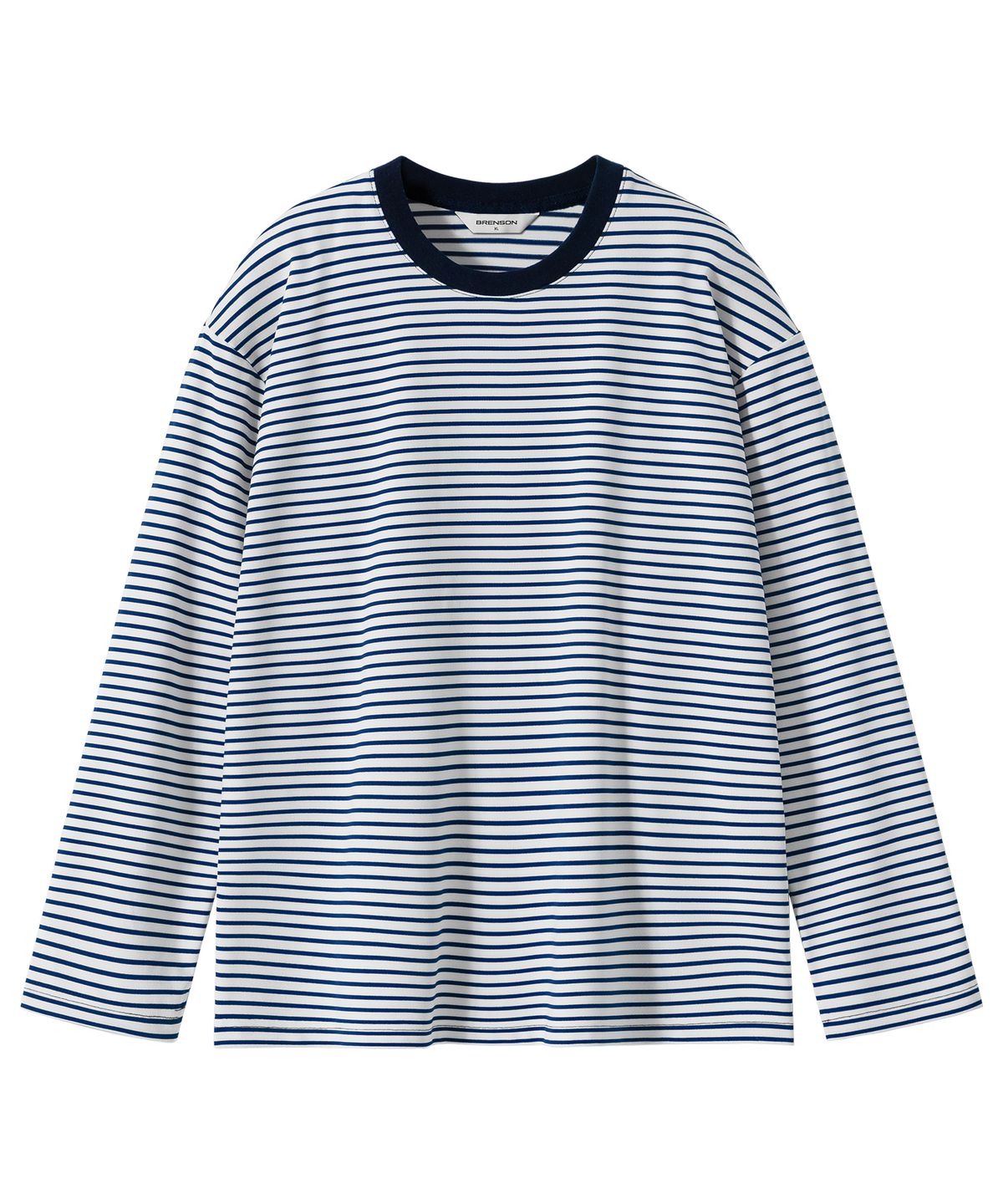 브렌슨(BRENSON) 루즈핏 스트라이프 긴팔티 ( 4Color )