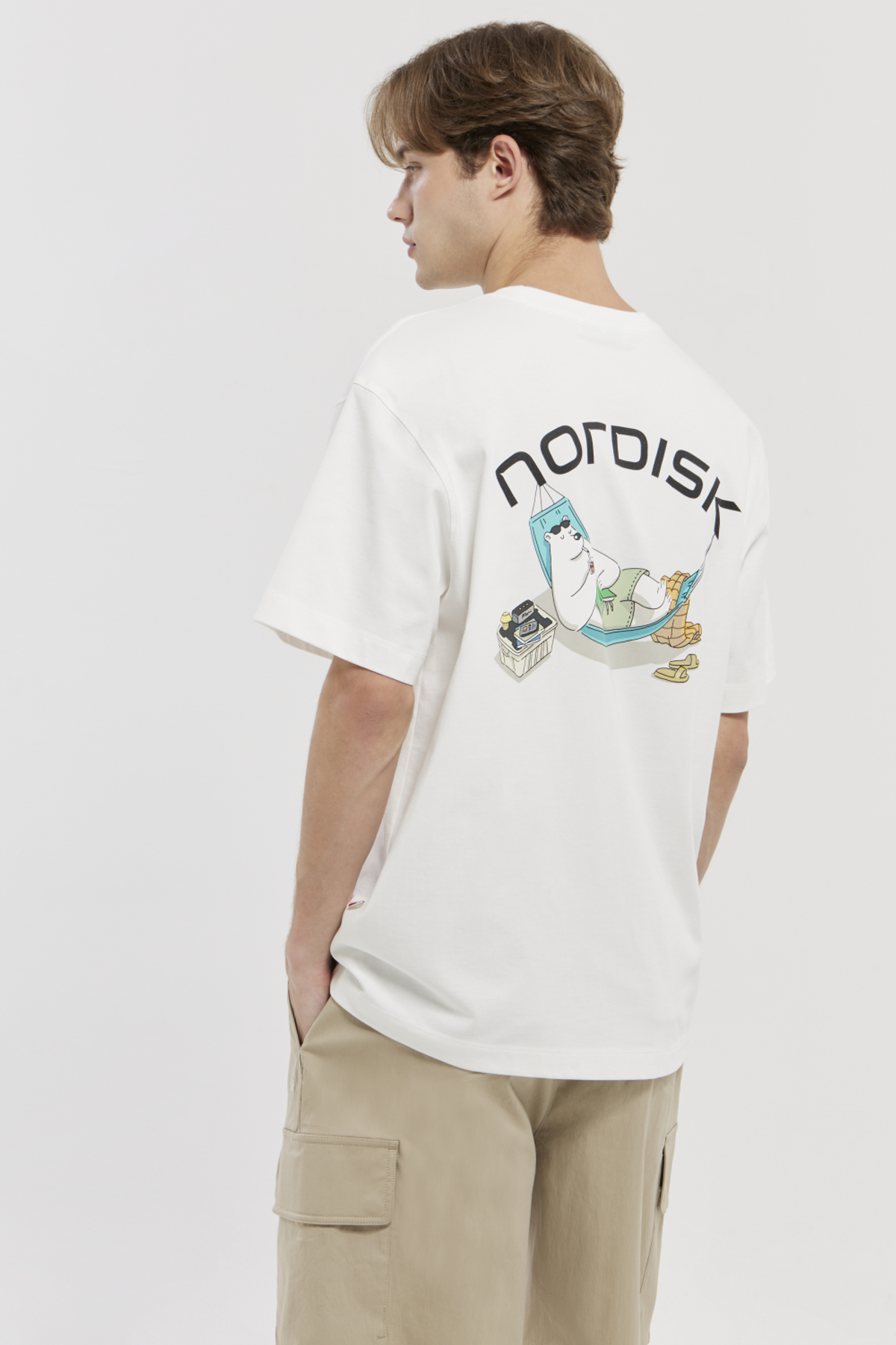 노르디스크(NORDISK) 해먹 카툰폴라베어 반팔 티셔츠 - U_Off White