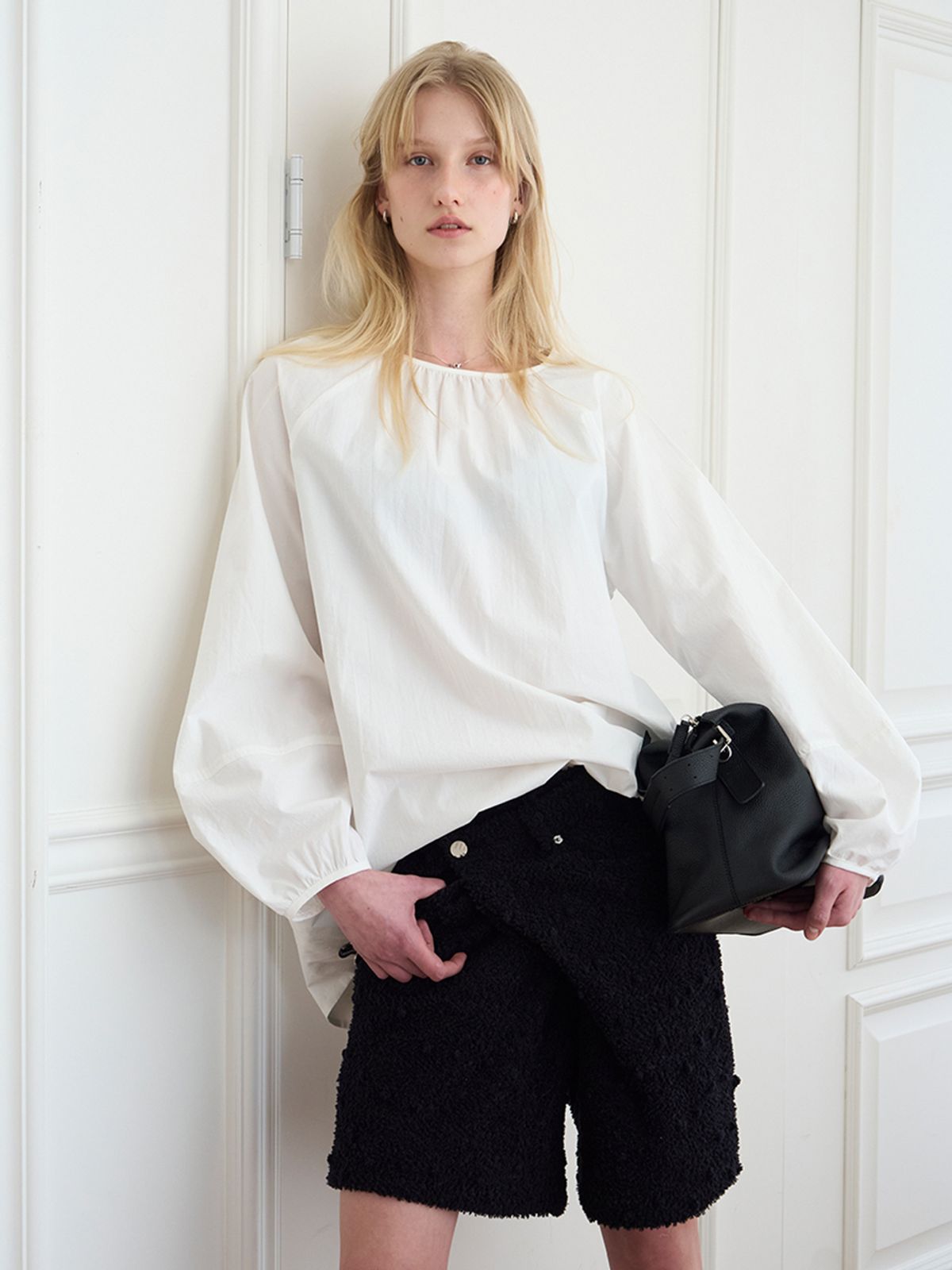 위메농(OUI MAIS NON) Vivian cotton blouse