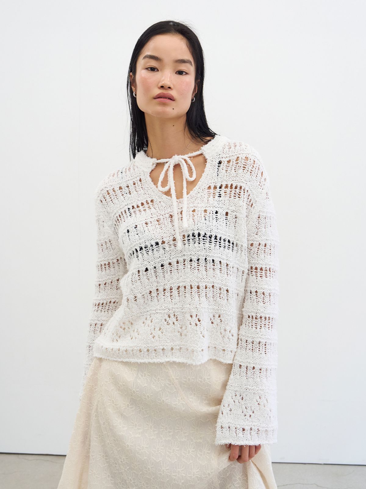 위메농(OUI MAIS NON) Isabella race knit pullover