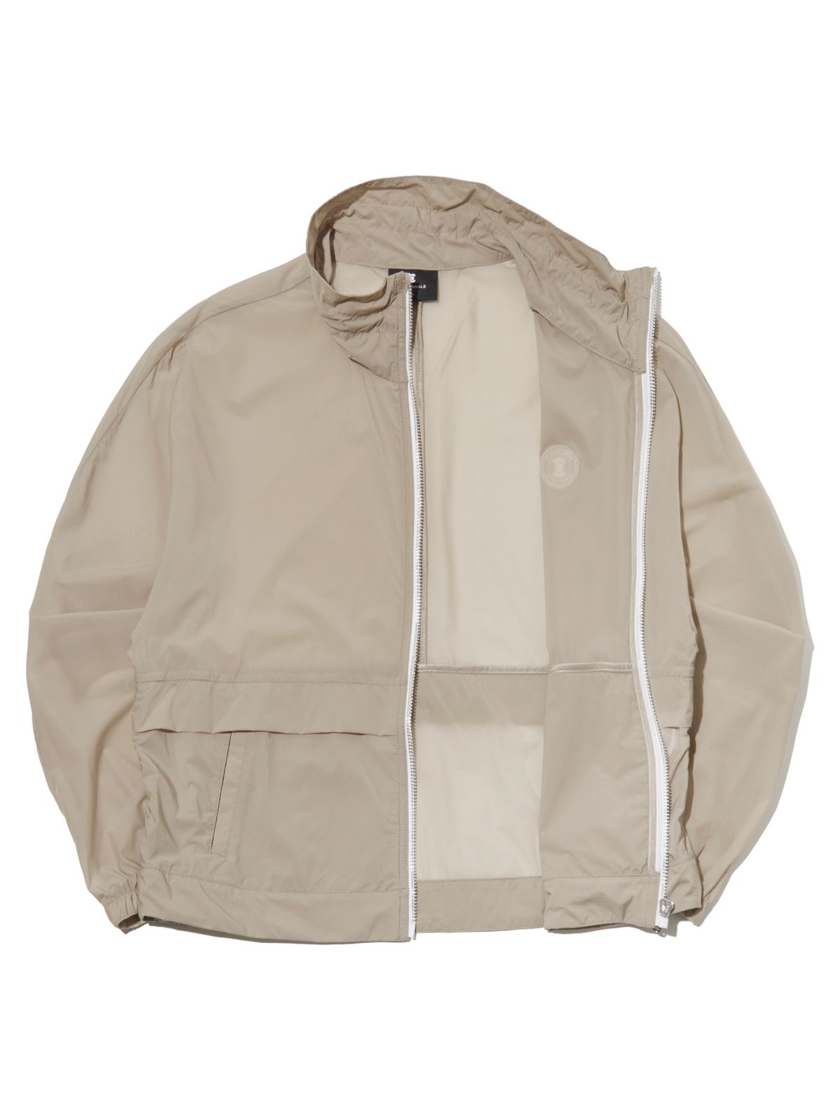 와이드앵글(WIDEANGLE) CO 소프트 루즈핏 하이넥 자켓  L_Beige